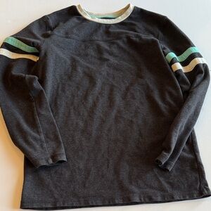 Old Navy Grey Shirt with Striped Collar